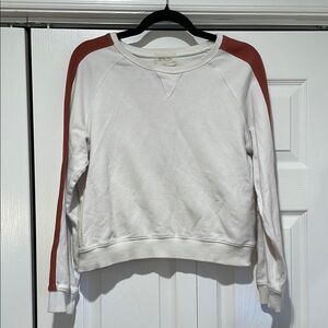 BNDI Womens Cropped Sweatshirt Size M Preppy Lounge Capsule Neutral Casual Comfy